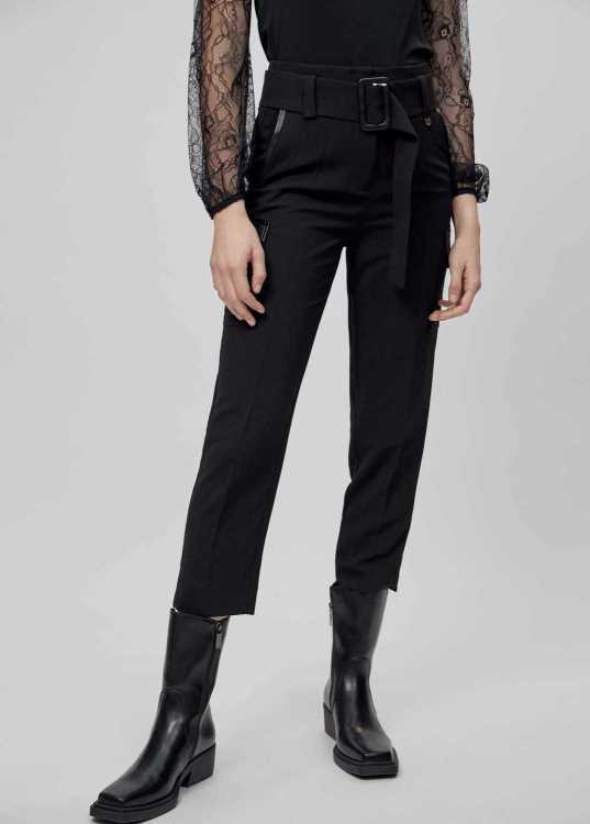 Pantalon 3/4 Noir Ceinture - Lola Casademunt (S)