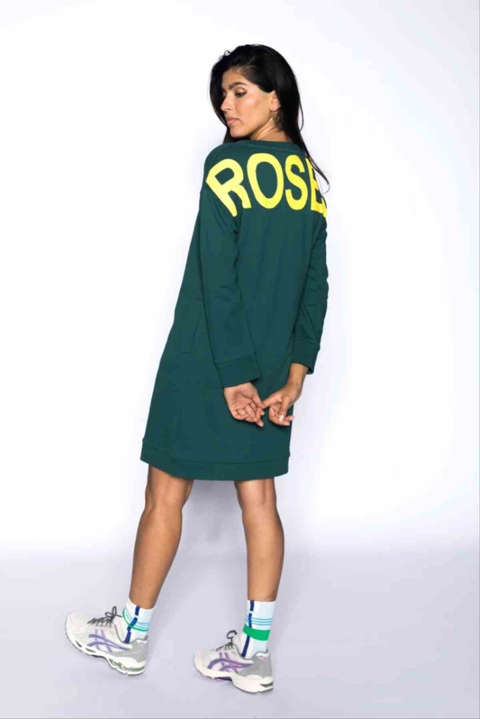 Robe Pull Verte 6542 - 4 Roses