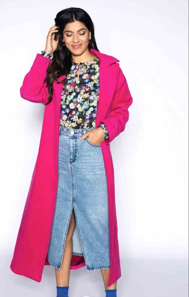 Manteau long Rose - 4 Roses