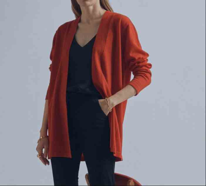 Gilet Lacé dans le dos, Rouge - Maïté by Lola