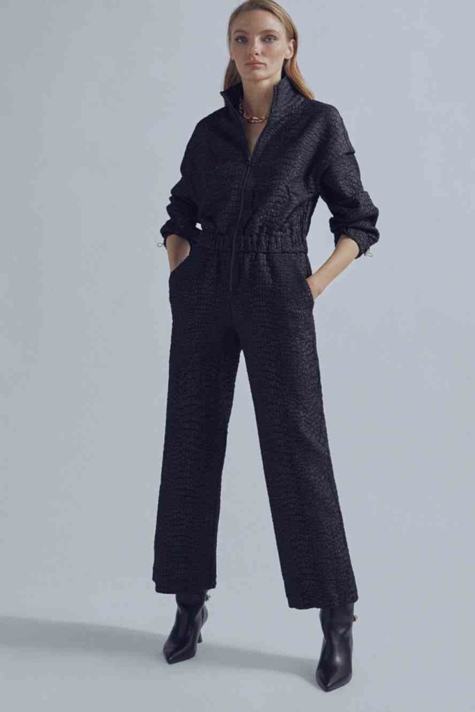 Combinaison à zip, noir - Maïté by Lola