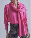 Pull Echarpe, Col V - Maïté by Lola