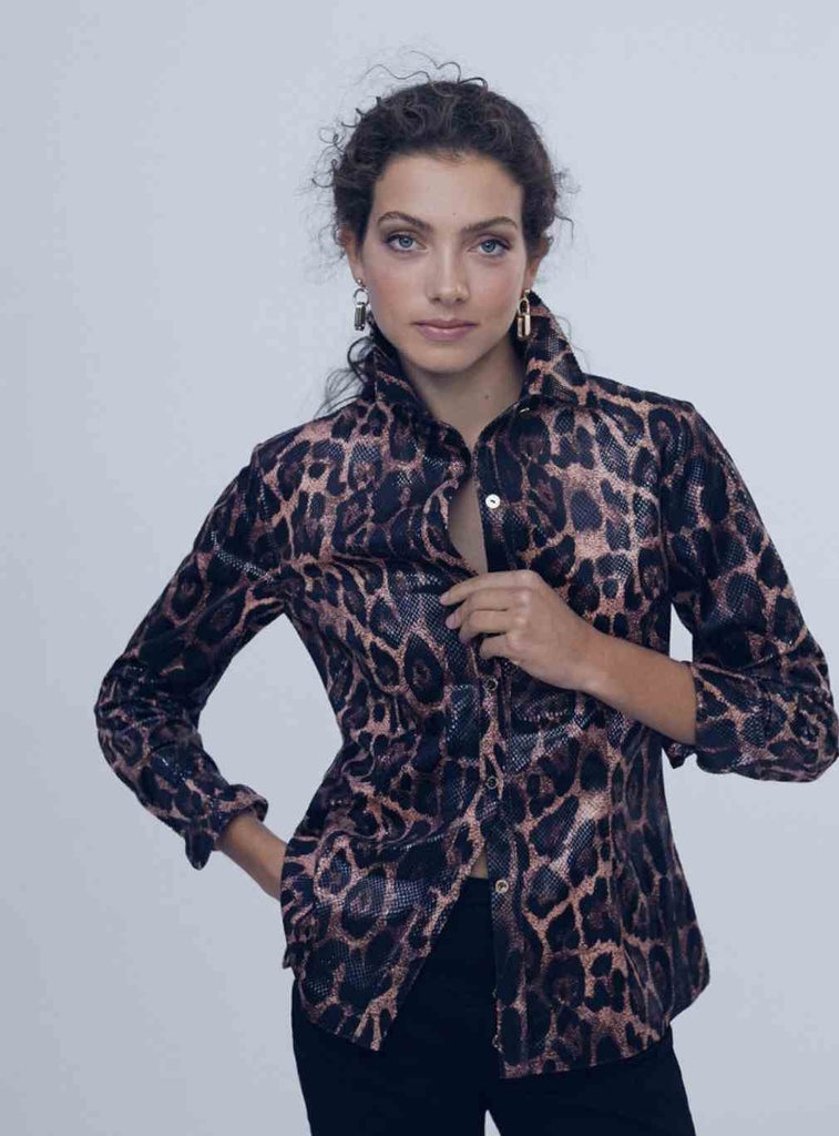 Chemise Léopard, effet serpent - Lola Casademunt