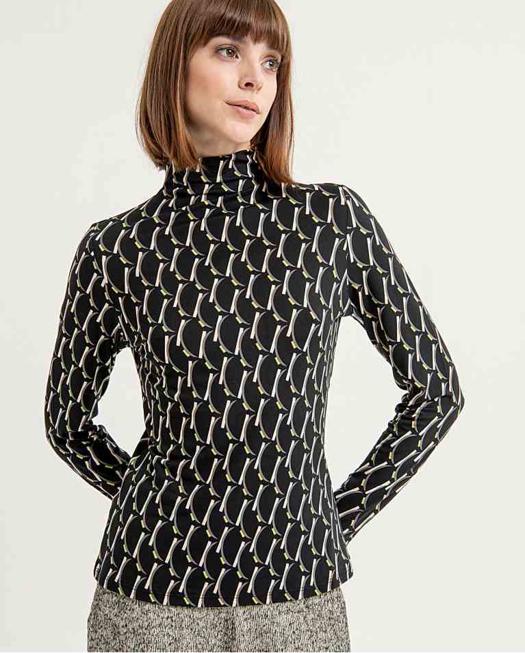 [563anby011s] T-Shirt à col roulé - Surkana (S)