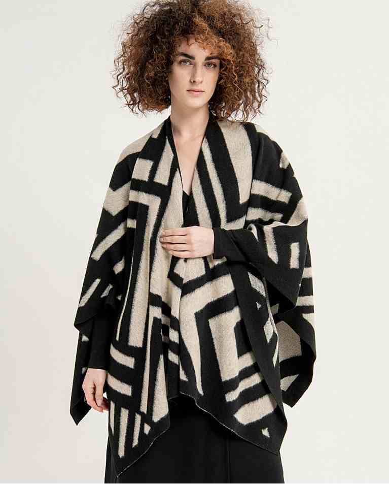 Poncho bi colore - Surkana