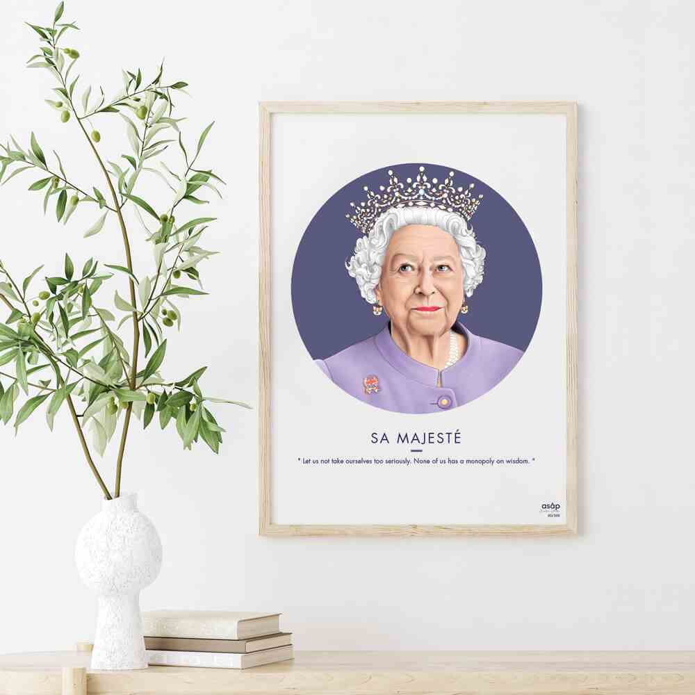 Affiche Sa majesté - Asap créative studio