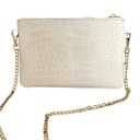 Sac Joy croco blanc - Ebarrito