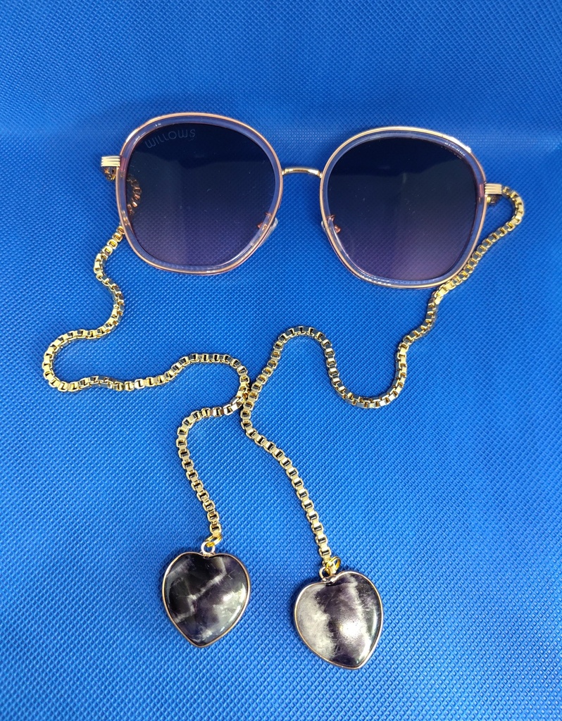 Lunettes de Soleil Coeurs Améthyste - My Willows