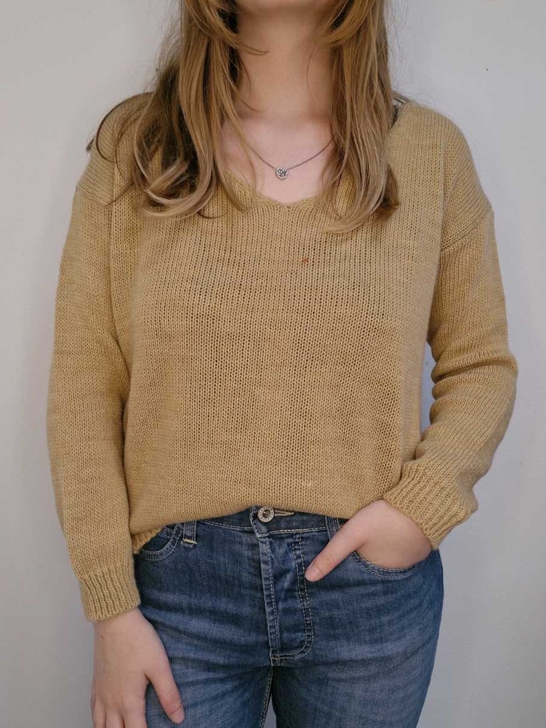 Pull Col V Cammello - Please