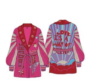 Cardigan long twisted love - BARBARA - Me369