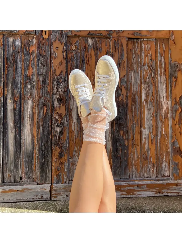 Chaussettes Tulle petits pois Maeva - Sockette