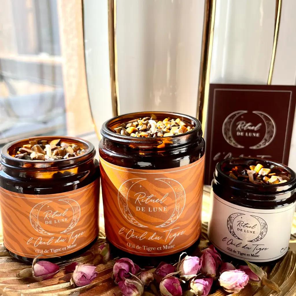 Bougie Oeil du Tigre 120ml - Rituel de Lune  