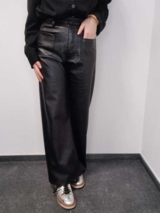 Pantalon cuir croco - Please (XS)
