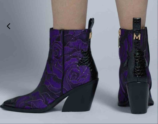 Boots Cow boy Mauve - Maïté By Lola