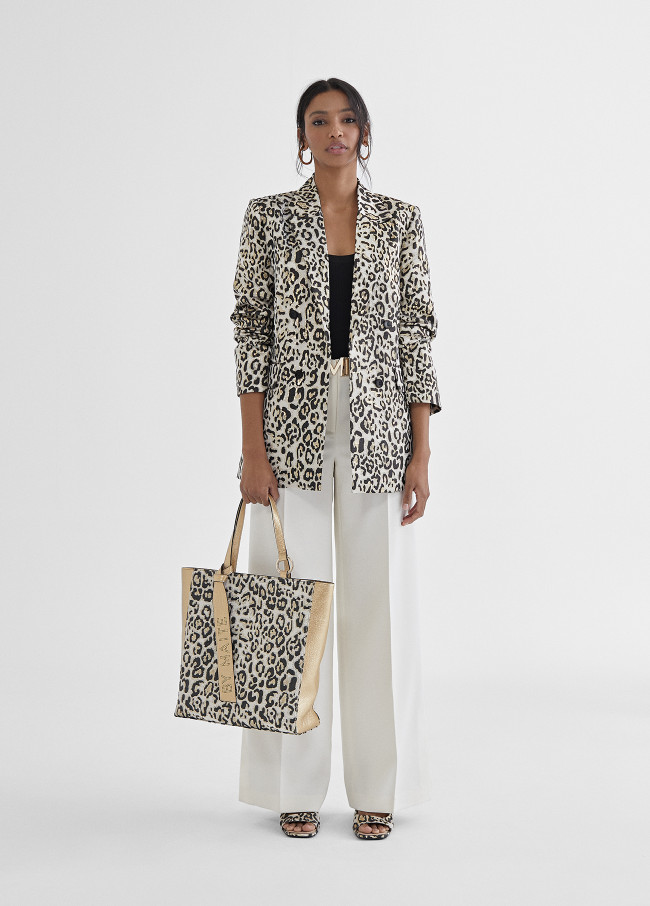Blazer animal Noir/Blanc - Maïté by Lola