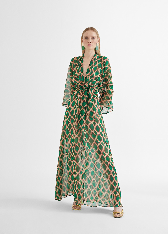Robe de soirée manches décolletés  - Maïté by Lola