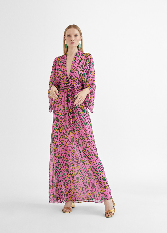 Robe Longue imprimé animal - Maïté by Lola