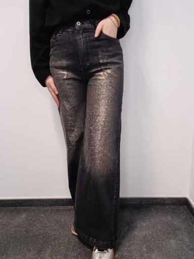 [P3BZCP0W80] Jeans effet Léopard - Please