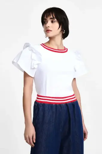 [T0S9ATF000] T-Shirt Bianca - Please