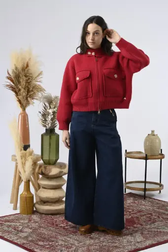 Gilet Biba rose - Orfeo