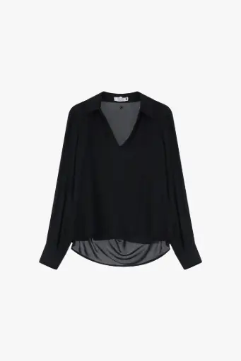 Chemisier noir Monica - Please