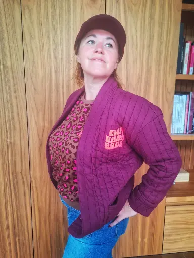 Veste matelassée Vaya prune - Anouk & Ninon