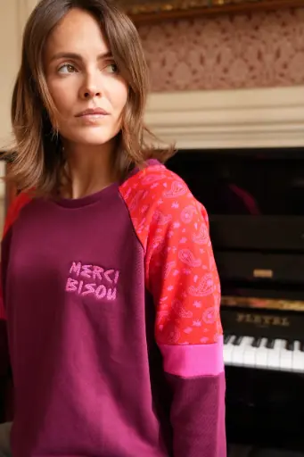 Sweat Sushine prune - Anouk & Ninon