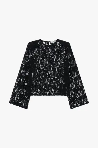 [M975GG03] Blouse en dentelle noir - Please