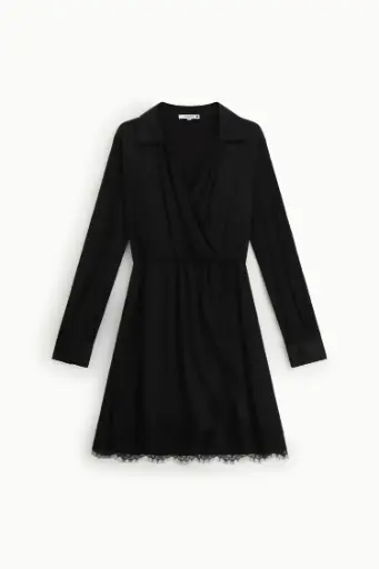 Robe en satin noir - Please