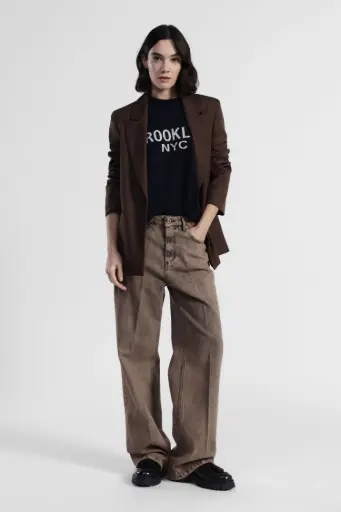 Jeans flare marron - Dixie