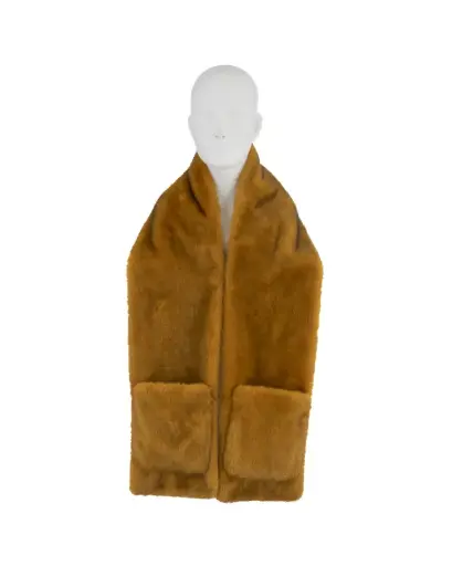 [AMU SP053Y] Echarpe à poches Jaune - Alex Max   