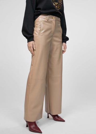 [32367020] Pantalon Simili cuir écru - Maïté by Lola