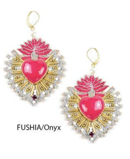 Boucles d'oreilles coeur - NAHUA